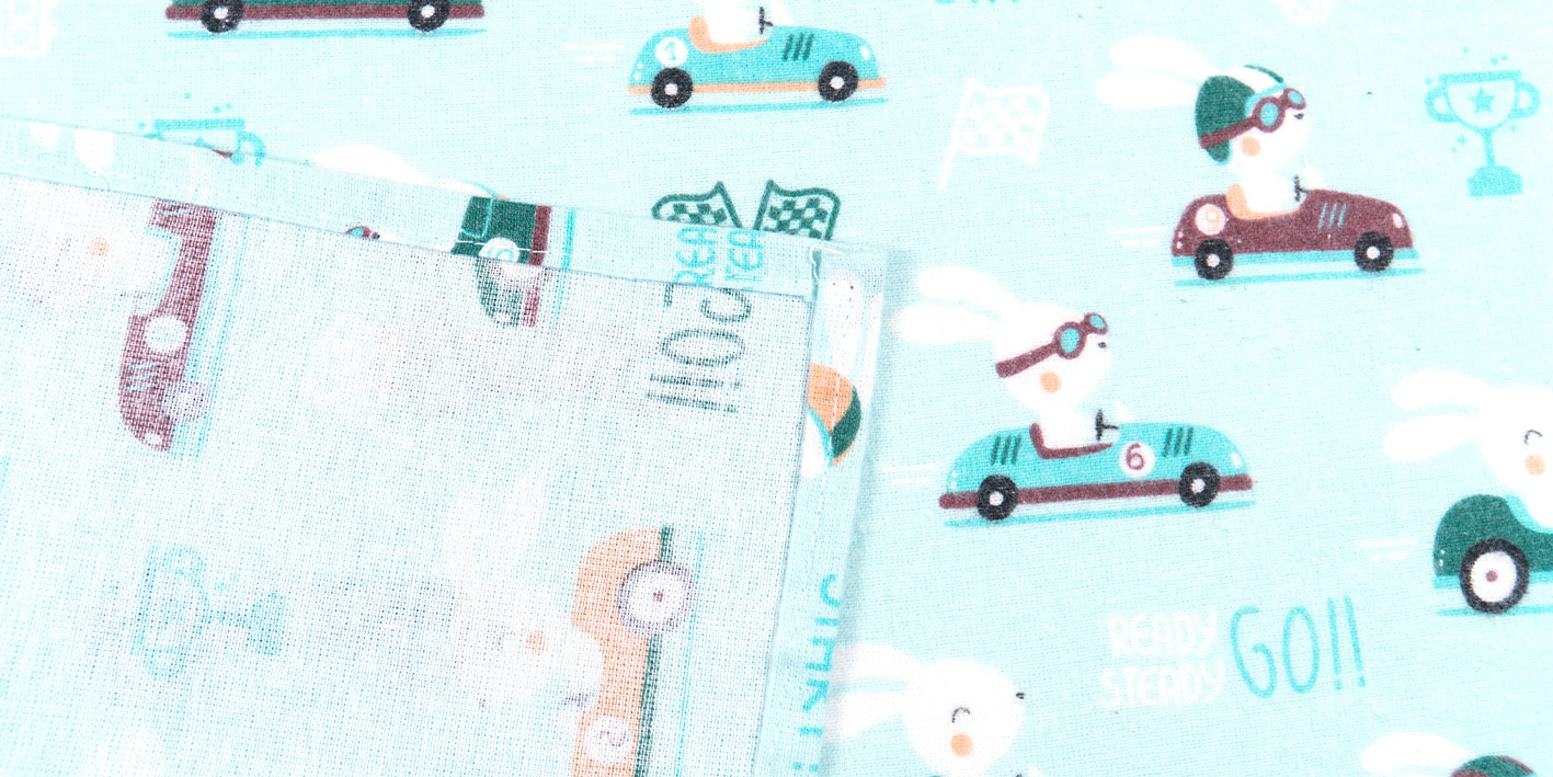 Pielucha flanelowa królik mięta